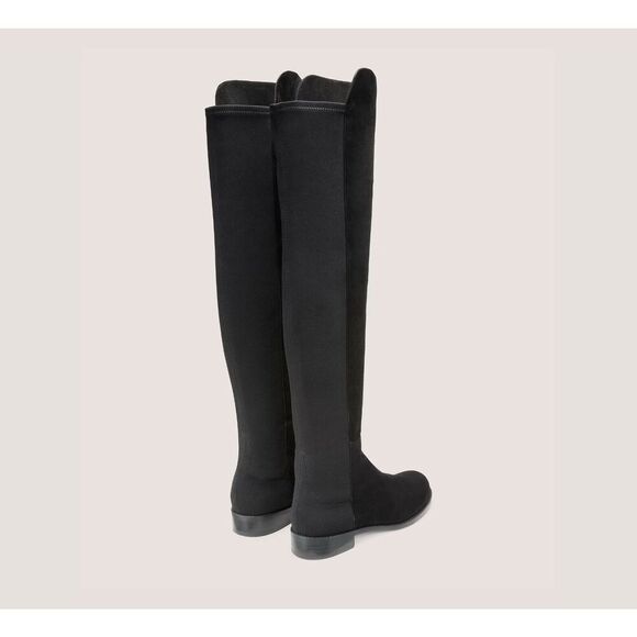 New Stuart Weitzman 5050 Black Suede Iconic Over The Knee Stretch Boots NEW Size - Picture 4 of 8